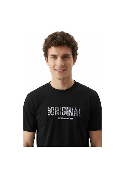 Loft Lf2042733 Erkek Kısa Kol T-shirt Siyah