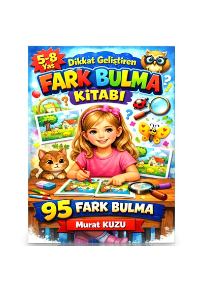 Dikkat Geliştiren Fark Bulma Kitabı