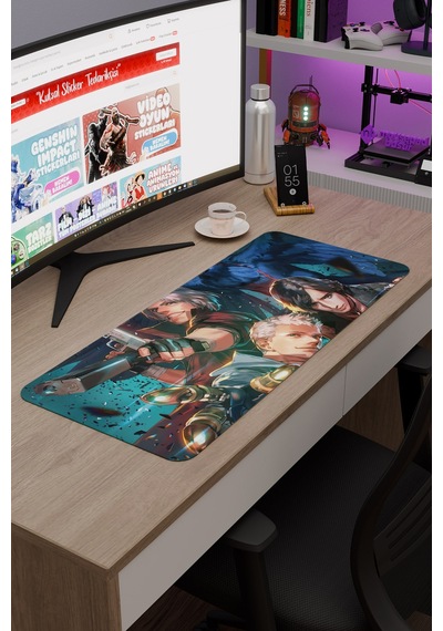 Devil May Cry Kaymaz Dikişli Kauçuk Oyuncu Mousepad V3 - 70x30 Xl Gaming Mouse Pad Fare Altlığı
