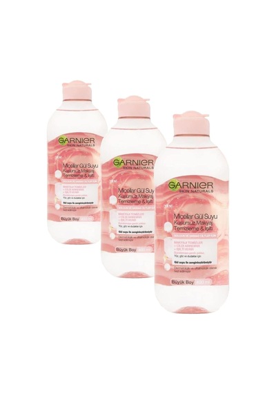 Micellar Gül Suyu Kusursuz Makyaj Temizleme & Işıltı 400 Ml 3 Paketi