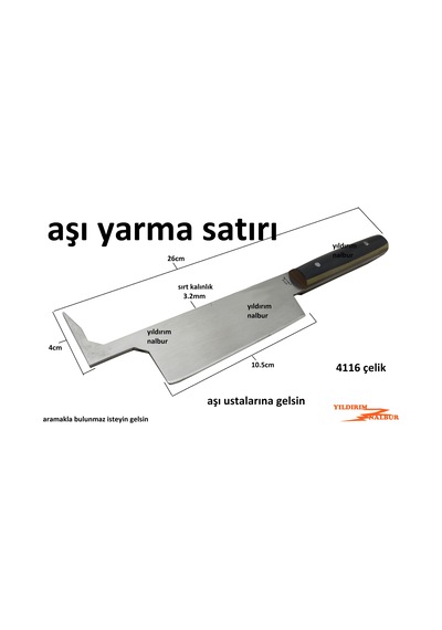 Aşı Yapma Satırı Yarma Bıçak Aşı Bıçağı Ağaç Aşı Yapma Aparatı Aş