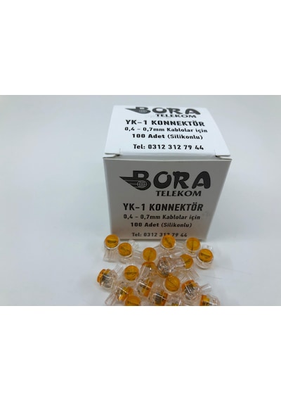 Ek Boncuğu Yak 1 Konnektör ( 1Kt 100 Lü ( Ürün Adınıza Faturalı )