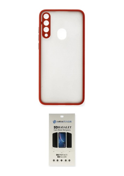 Cep Huawei Uyumlu Y6p Kılıf Ahenk Çizgi Serisi İkili Koruma Seti Najmaddin Siyah