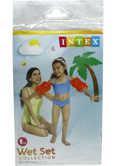 Intex Çift Boğumlu Kırmızı Kolluk 19x19 Cm 3-6 Yaş Çok Renkli