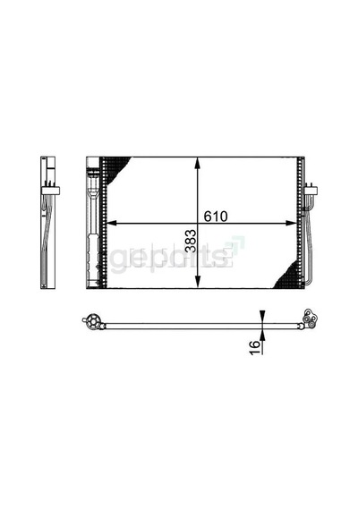 Klima Radyatoru E60-e61-e63-e64-e65-e66 2003-2010 Behr Ac345000p