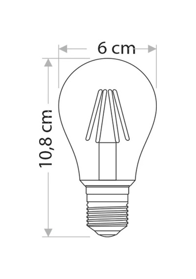 Cata Ct-4217 8w 220v E27 Duylu Rustik Led Ampul Günışığı 5 Adet