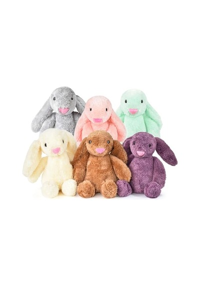 Özgüner Oyuncak Peluş Tavşan 40 Cm Uzun Kulaklı Yumuşak Uyku Arkadaşı, Ponçik Sarkık Kulaklı Doldurulabilir O Genel