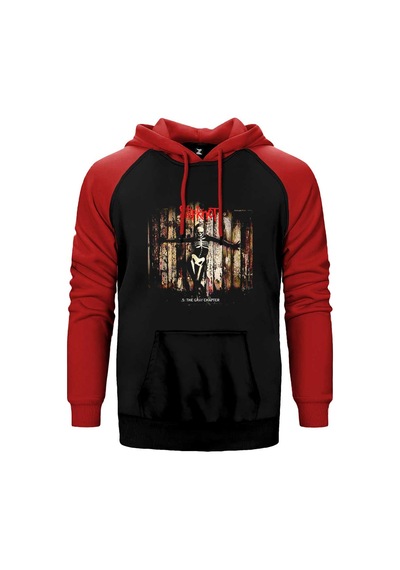 Slipknot 5 The Gray Chapter Gri Renk Reglan Kol Sweatshirt / Hoodie