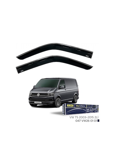 Niken 2 Li Volkswagen Transporter T5 2003-2015 Kromlu Cam Rüzgarlığı 2 Li