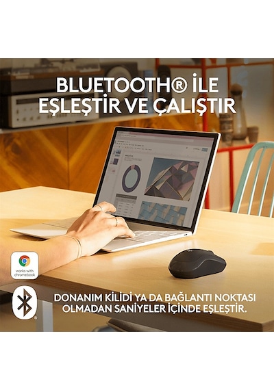 Logitech M240 Graphit Mouse + Nomad Laptop Sırt Çantası M240