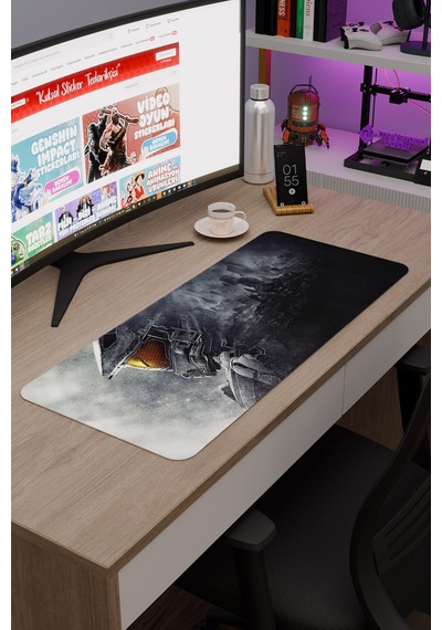 Halo Kaymaz Dikişli Kauçuk Oyuncu Mousepad V4 - 70x30 Xl Gaming Mouse Pad Fare Altlığı