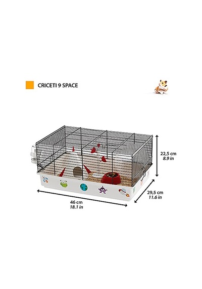 Ferplast Criceti 9 Hamster Kafesi Uzay Temalı, Space
