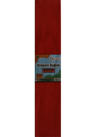 Bafix Krapon Kağıdı 10 Lu 50x200 Cm Kırmızı Diğer