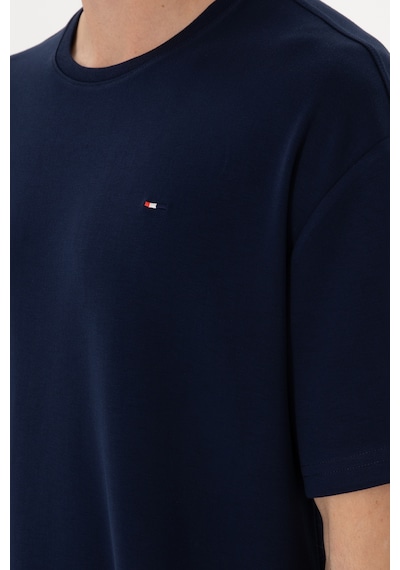 U.S. Polo Assn. Erkek Comfort Fit Bisiklet Yaka Lacivert Tişört 50307322-VR033