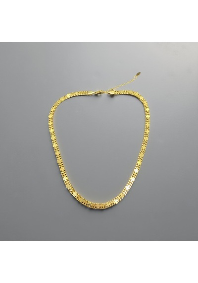 9030740271751 - Zarif Altın Renk 316l Çelik Zincir Bileklik - Modern Ve Dayanıklı Tasarım Gold