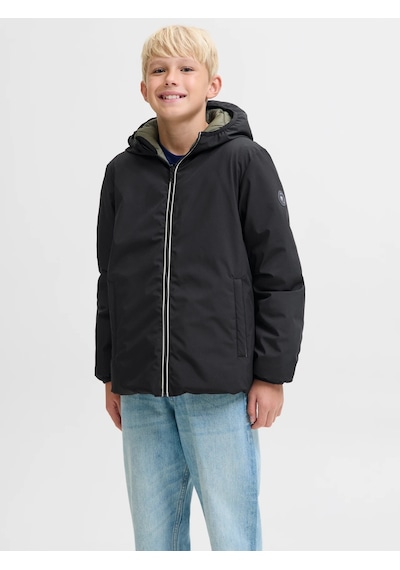 Jack & Jones Jack&jones Jjebrook Çift Taraflı Erkek Çocuk Ceket 12279138 Siyah
