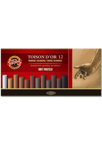 Koh-I Noor Toison D'Or Soft Pastel Boya Kahverengi Tonlar 12 Renk N11.4005