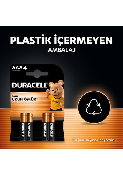 Duracell Kalem Pil Alkalin Aaa 9'lu Paket
