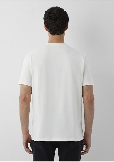 Mavi M0613539-70057 Mavi Black Baskılı T-shirt Erkek Tişort Beyaz