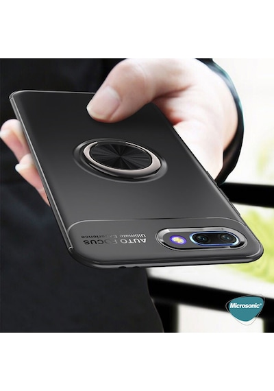 Microsonic Apple Uyumlu iPhone 8 Plus Kılıf Kickstand Ring Holder