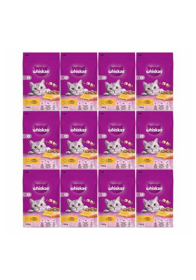Whiskas Tavuklu ve Sebzeli Yetişkin Kedi Maması 12 x 300 G