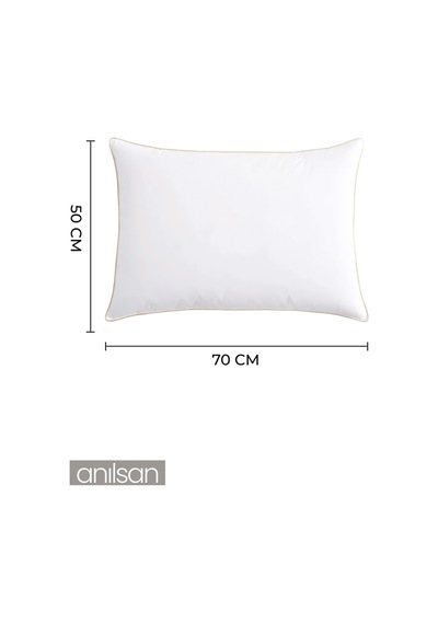 Nano Jel Çift Kişilik Yorgan + 2'li Nano Jel Yastık 50x70, 1200gr Set Beyaz