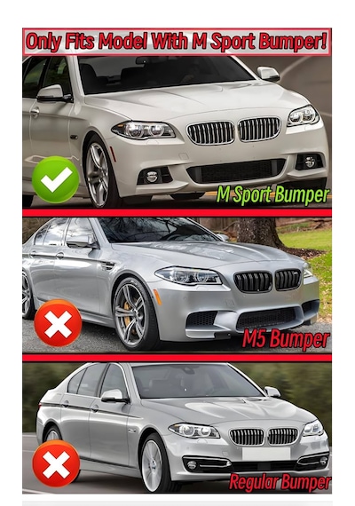 Bmw 5 Serisi F10 M Sport Ön Lip 2011-2016 İthal Pianoblack