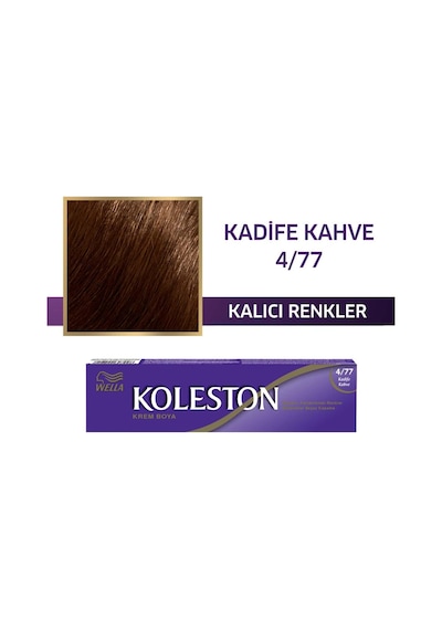 Koleston Tüp Boya 50 Ml - 4.77 Kadife Kahve + 20 Vol Oksidan Peroksit