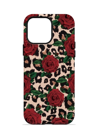 Velvoria Valestra Gullu Leopar Apple iPhone Uyumlu 14 Pro Darbe Korumalı Kılıf Valestra Select - Gullu Leopar