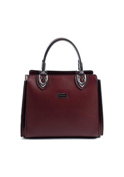 Silver Polo Sp1133 Kadın El Çantası Düz Bordo-bordo