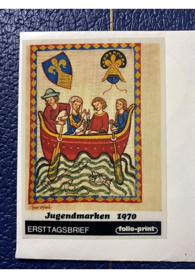 Almanya Özel Damgalı İlk Gün Zarfı Jugend Marken 1970 Erstausgabetag Deutschland Brd
