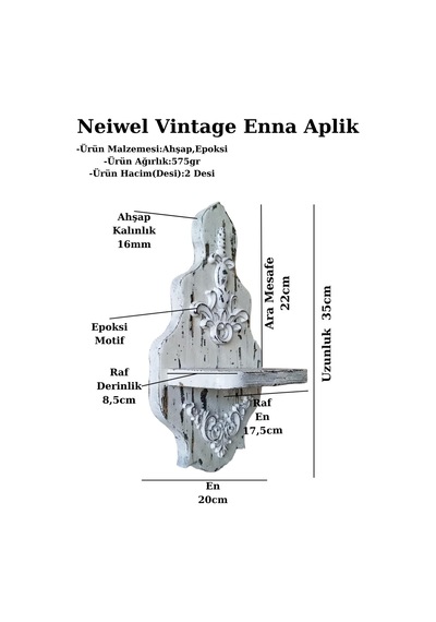 Neiwel Vintage Enna Aplik