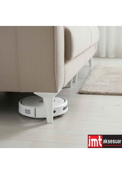 Aspen 18 Cm Beyaz 4'lü Set Koltuk Baza Dolap Tv Ünitesi Yatak Odası Konsol Ayağı Beyaz