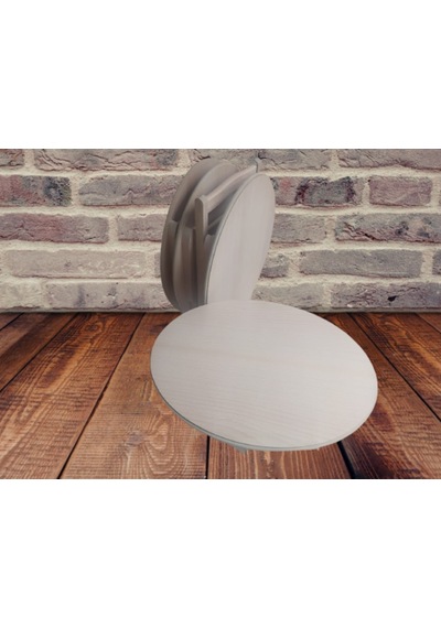 Zigon Sehpa Oval Çanta Ham Kayın Ince Torna Iskelet Itinalı Ahşap