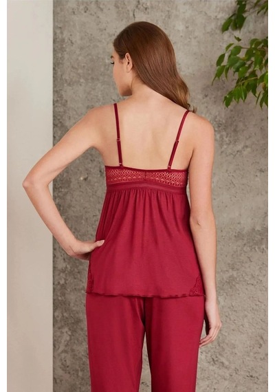 Pierre Cardin 2820 Kadın Penye Dantelli Sabahlıklı Pijama Takım-bordo Bordo Pierre Cardin 2820 Kadın Penye Dantelli Sabahlıklı Pijama Takım-bordo Bordo