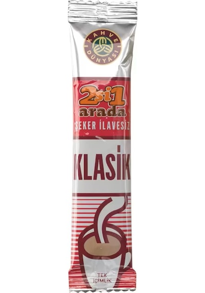 Kahve Dünyası 2si1 Arada Klasik Hazır Kahve 40'lı Paket Granül