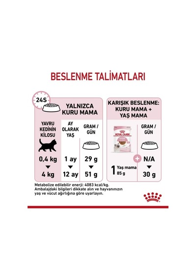 Kitten - Kuru Kedi Maması 2 Kg + Yaş Mama 12x85 Gr + Ölçü Kabı