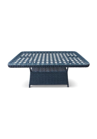 Niron Grand 3'lü Rattan Alüminyum Bahçe Oturma Grubu - Antrasit Temperli Cam Set 3+1+1+puf