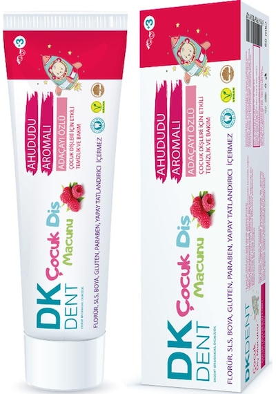 Dermokil DK Dent Ahududu Aromalı Adaçayı Özlü Çocuk Diş Macunu 50 ML