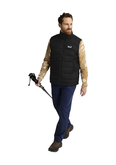Jack Wolfskın Jack Wolfskin Wild Pass Down Rds Erkek Yelek 6000 Siyah