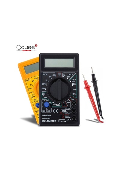 Agoodshop Sarı Lcd Dijital Multimetre Ac / Dc 750/1000 V Dijital Mini Voltmetre Multimetre