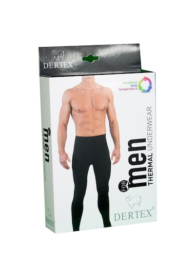 Dertex Termal -30 Wool Bambu Erkek Alt Içlik Siyah