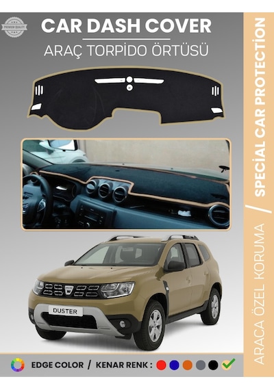 Dacıa Duster 2018-2020 Torpido Örtüsü Ön Göğüs Koruma Torpido Koruma Çatlamayı Engeller Tam Uyum - 569 Stiloto