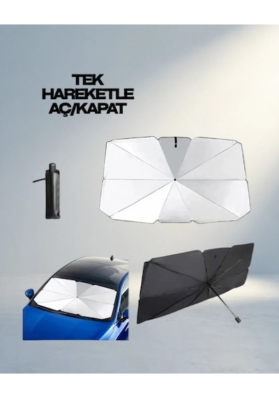 Kumaşlı Güneşlik 360 Derece Dönme Özelliği İle Kalın Model