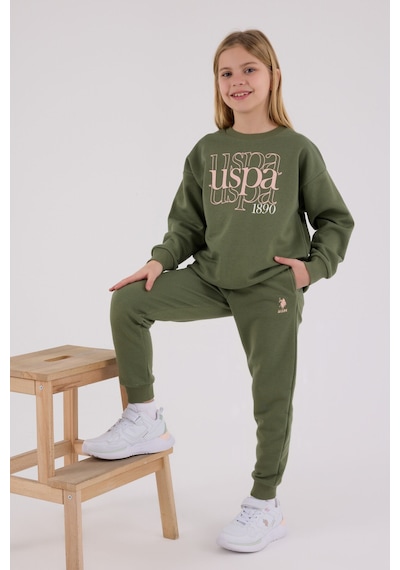 U.S. Polo Assn. Kız Çocuk Haki Eşofman Takımı 5274-48838 Haki
