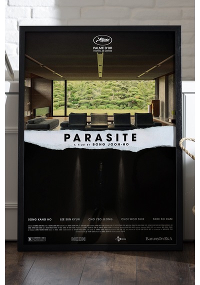 Parasite Siyah Ahşap Çerçeveli Poster, Dekoratif Film Duvar Tablosu