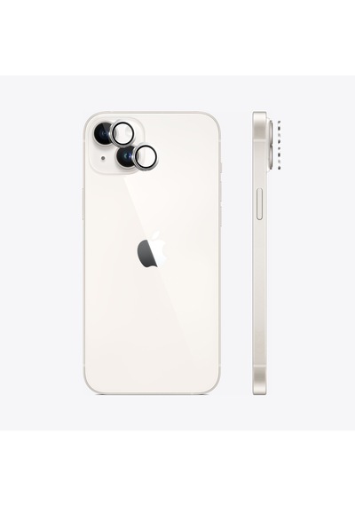 Safeus Safir Temperli Kamera Lens Koruyucu Apple Uyumlu iPhone 14 Plus Ve İle Beyaz