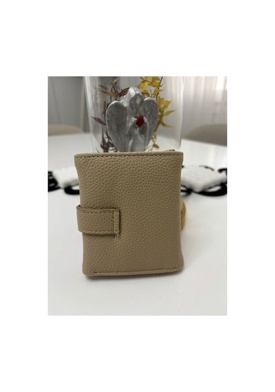 Store Kadın Şık Tasarım Portföy Cüzdan El Çantası Krem