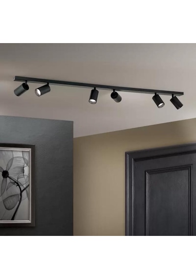 Mylights 120cm Ampullu Led Avize Led Spot Led Avize Siyah