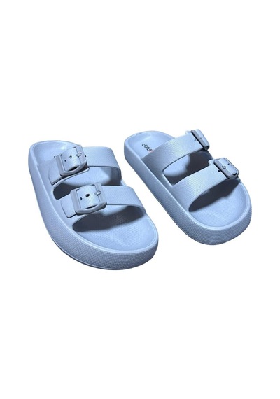 Eva Çift Tokalı Buz Gri Renk Kadın Ve Çocuk Ultra Soft Çok Yumuşak Ayarlanabilir Terlik Modeli Tokalı Buz Gri Eva Çift Tokalı Buz Gri Renk Kadın Ve Çocuk Ultra Soft Çok Yumuşak Ayarlanabilir Terlik Modeli Tokalı Buz Gri